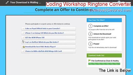 Coding Workshop Ringtone Converter Free Download - Download Here [2015]