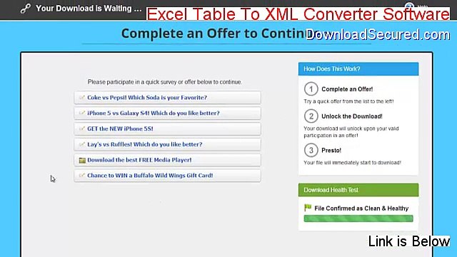 Excel Table To XML Converter Software Cracked (Legit Download 2015)