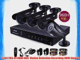 ZOSI H.264 4Channel FULL D1 960H HDMI DVR With 1/3 800TVL 960H Security Surveillance CCTV Camera