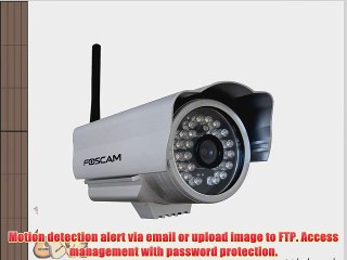 Foscam FI8904W Outdoor Wireless/Wired IP Camera with 15 - 20 Meter Night Vision and 2.8mm Lens