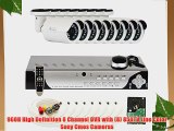 GW Security 8 Channel 960H Security Camera DVR CCTV System with 8 x 850 TVL Cameras and Pre-Installed