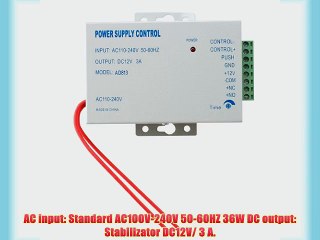 AGPtek? AC 110-240V to DC12v 3A 36w Power Supply for Door Access Control System Power Supply