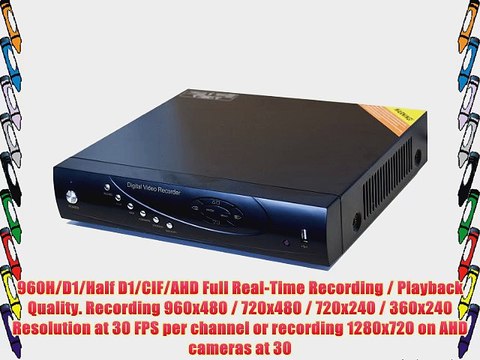 Aposonic H.264 CCTV 4-Channel Full 960H / AHD Real-Time Surveillance Standalone DVR HDMI/VGA