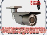 GW Security Professional 700TVL Surveillance Video Outdoor CCTV Security Camera - 1/3-Inch