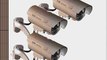 3 Pack - JYtrend (TM) Outdoor Dummy Fake Security Camera with Inflared Leds BLINKING LIGHT