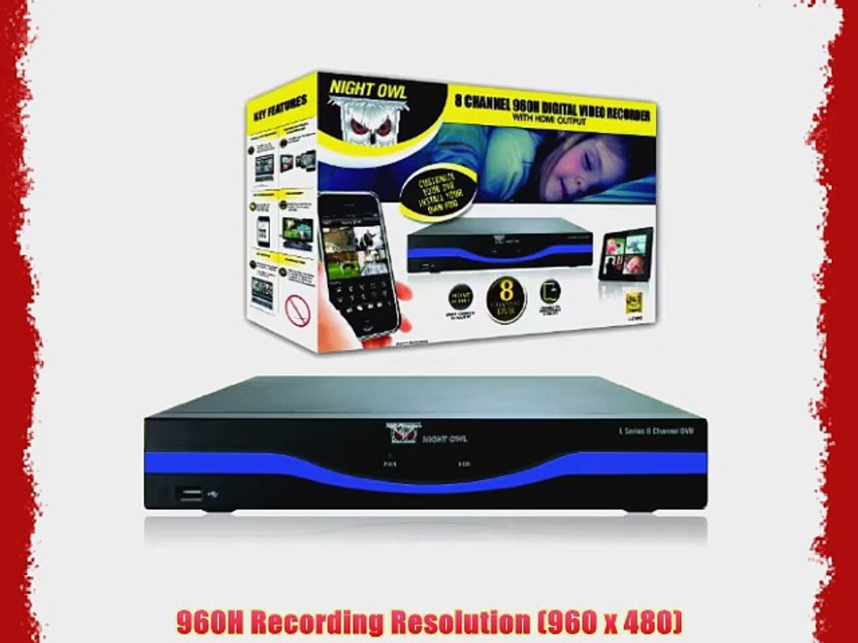 Night Owl Security L-DVR8 8-Channel 960H DVR with HDMI (Black)