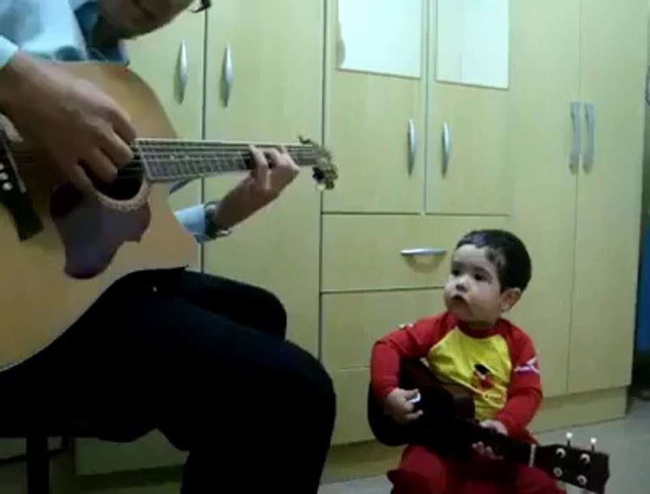 Two year old singing -Don't Let Me Down 2015- - Jordan Jansen Music