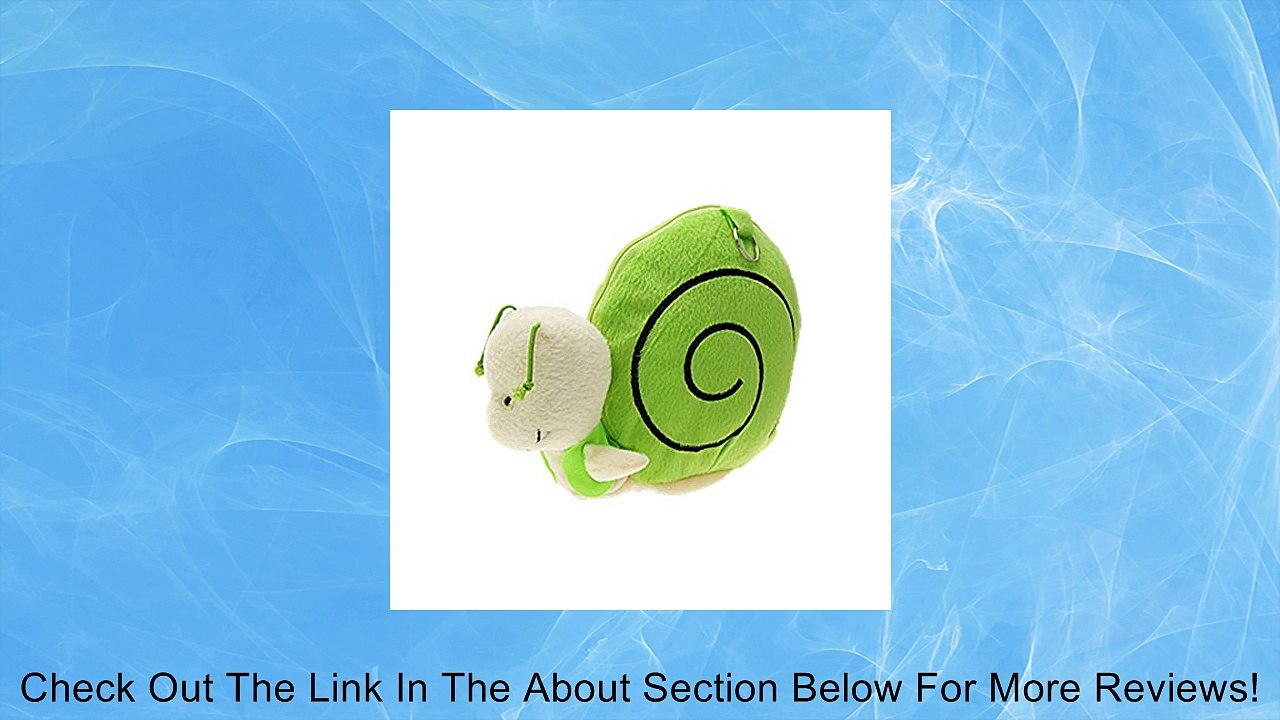 Plush Snail Design Kid's Toy CD DVD Carry Case Storage Bag - Green Review