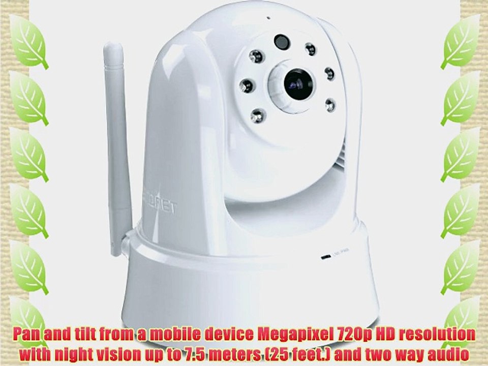 TRENDnet Megapixel HD Wireless N Pan Tilt Zoom Network Surveillance Camera with 2-Way Audio