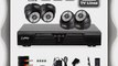 4CH Full D1 DVR Motion Detection CCTV Home Security Kit 600TVL Night Vision Dome Camera