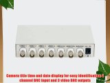 VideoSecu 4 Channel CCTV Surveillance Security Camera Color Video Quad Processor Splitter Real