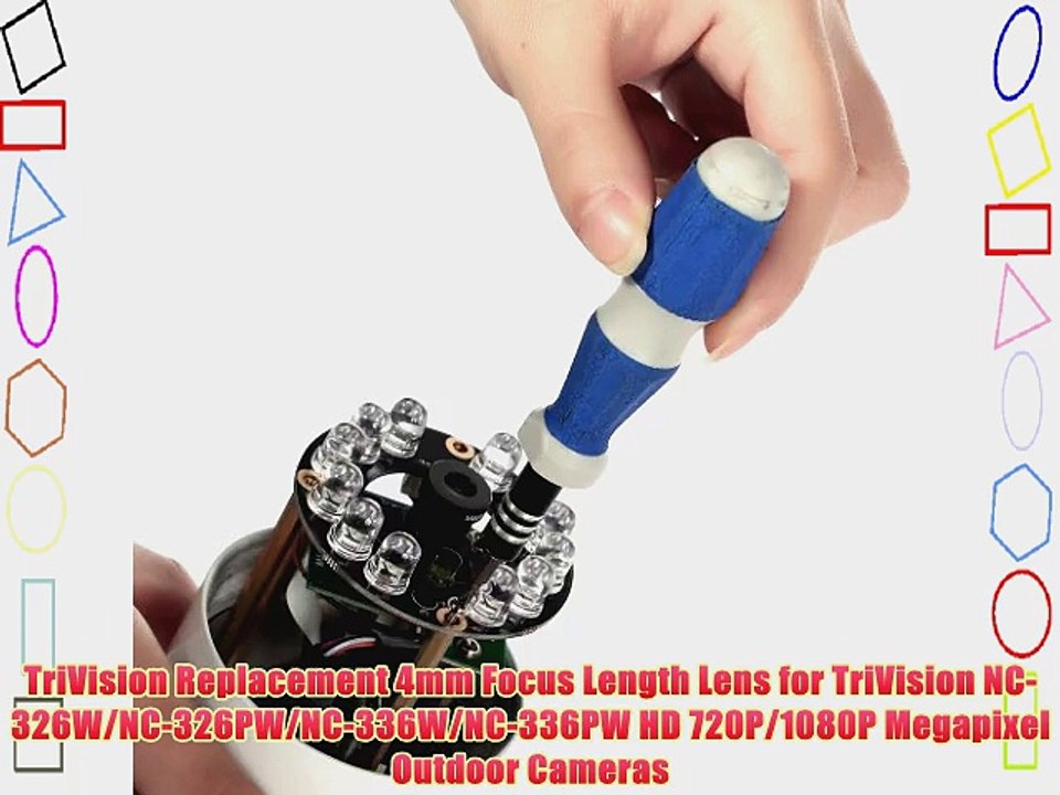 TriVision Replacement 4mm Focus Length Lens for TriVision NC-326W/NC-326PW/NC-336W/NC-336PW