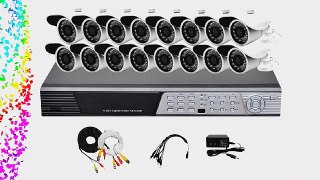 iPower Security SCCMBO0013-2T 16-Channel 2TB Hard Disk Full D1 DVR Security Surveillance System
