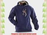 Browning Buckmark Camo Hooded Sweatshirt NAVY 2XL