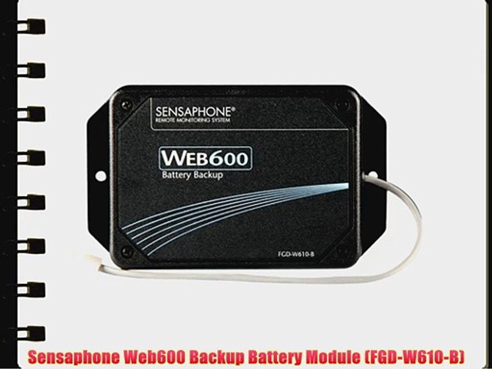 Sensaphone Web600 Backup Battery Module (FGD-W610-B)