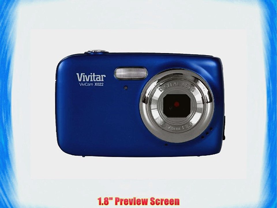 Vivitar VX022-BLU 10.1 MP Digital Camera with 1.8-Inch LCD (Blue)