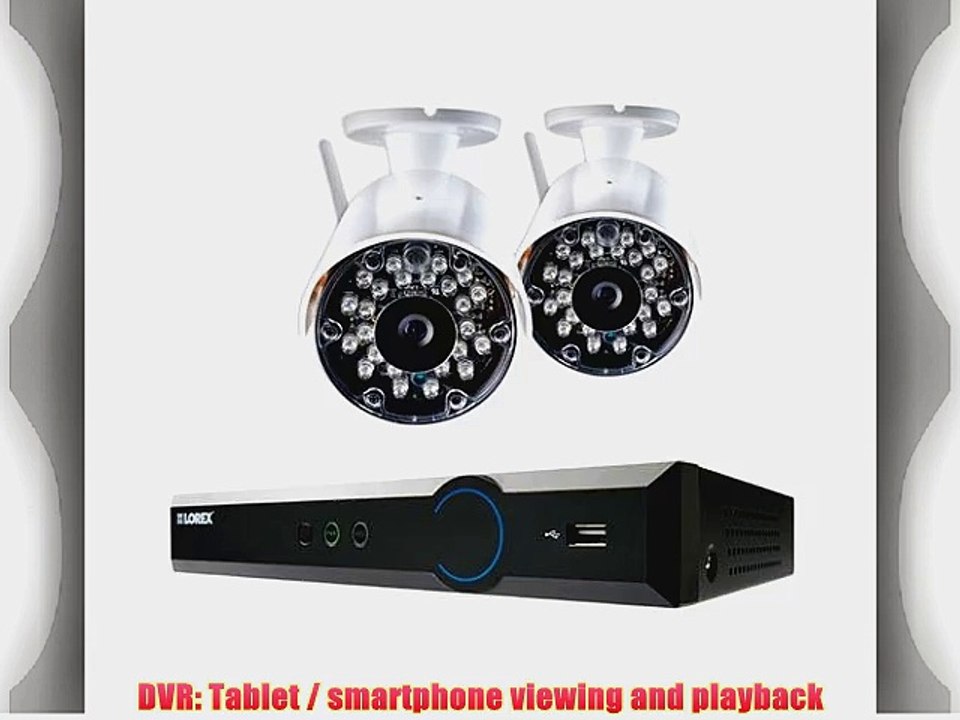 Lorex LH034 Eco Blackbox3 4-Ch 500GB HDD DVR with 2x Wireless Outdoor Cameras H.264 Video Compression