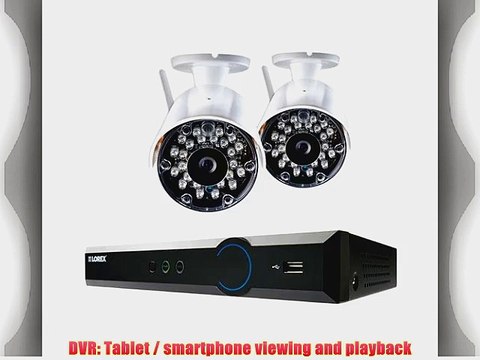 Lorex LH034 Eco Blackbox3 4-Ch 500GB HDD DVR with 2x Wireless Outdoor Cameras H.264 Video Compression