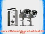 SVAT GX301-013 Digital Wireless DVR Security System Receiver with SD Card Recording and 2 Long