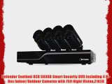Defender Sentinel 8CH 500GB Smart Security DVR Including 4 Hi-Res Indoor/Outdoor Cameras with