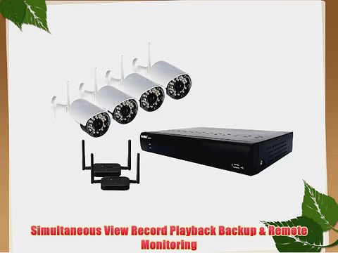 Lorex LH018501C4WF Vantage 8-Channel Video Security System with 4 Wireless Security Cameras