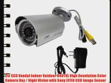CIB CUC7656 800TVL Outdoor CCD Bullet Infrared Day Night Security Camera w/ Sony Sensor