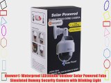 Neewer? Waterproof LED Indoor Outdoor Solar Powered Fake Simulated Dummy Security Camera with