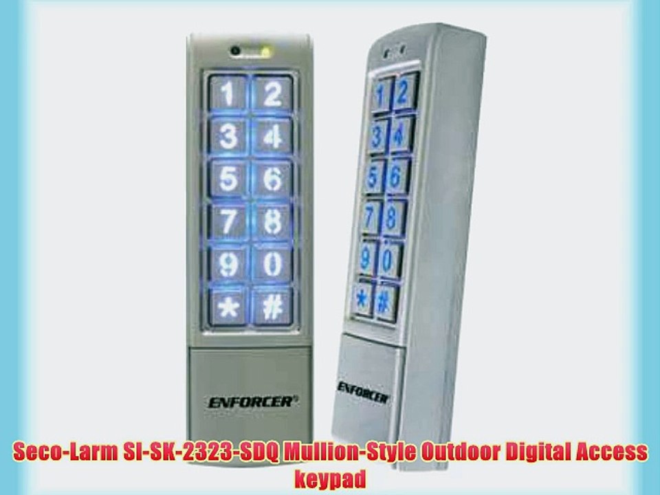 Seco-Larm Sl-SK-2323-SDQ Mullion-Style Outdoor Digital Access keypad