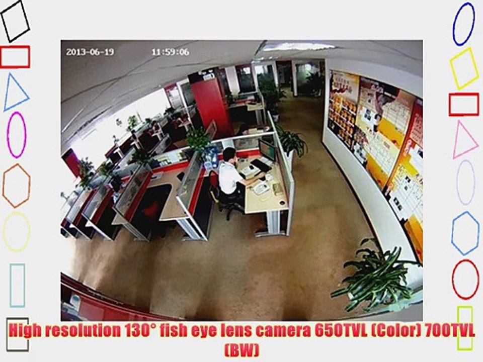 GW Security 1/3 Sony Super HAD II CCD 700TVL 130 Degree Wide Angle Dome Indoor CCTV Security