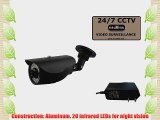 Oroview Vandal Proof 600TVL Day Night Bullet Camera CCTV with Infrared IR Night Vision 3.6mm
