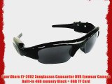 SportStore LY-26V2 Sunglasses Camcorder DVR Eyewear Camera Built-in 4GB memory Black   8GB