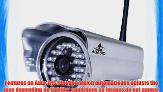 Agasio A602W Outdoor Wireless IP Camera with IR-Cut Off Filter for TRUE COLOR Images (Not Washed