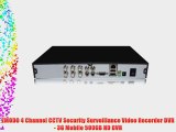 ZMODO 4 Channel CCTV Security Surveillance Video Recorder DVR - 3G Mobile 500GB HD DVR