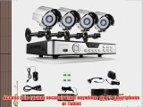 Funlux 8CH D1 Video DVR w/ 4 Outdoor 600TVL Weatherproof Night Vision Security Camera System