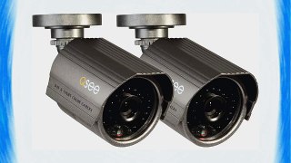 Q-See QM6008B-2 High-Resolution 600TVL Cameras Black