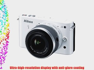 Nikon 1 J2 10.1 MP HD Digital Camera with 10-30mm VR Lens (White)