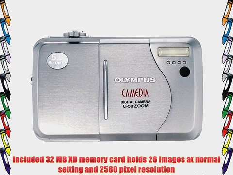 Olympus Camedia C-50 5MP Digital Camera w/ 3x Optical Zoom