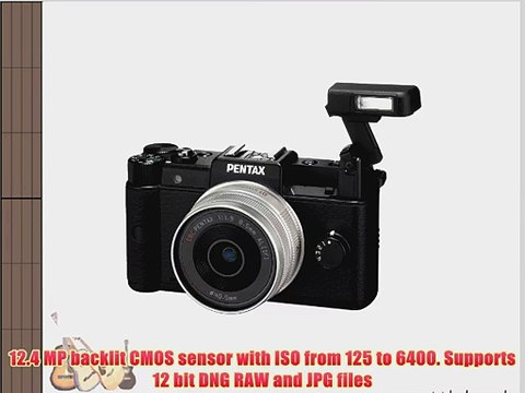 Pentax Q 12.4 MP CMOS Sensor Dual Lens Kit with 8.5mm and 5-15mm zoom (Black)