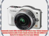 Panasonic Lumix DMC-GF3XW 12.1 MP Micro Four Thirds Compact System Camera with 3-Inch Touch-Screen