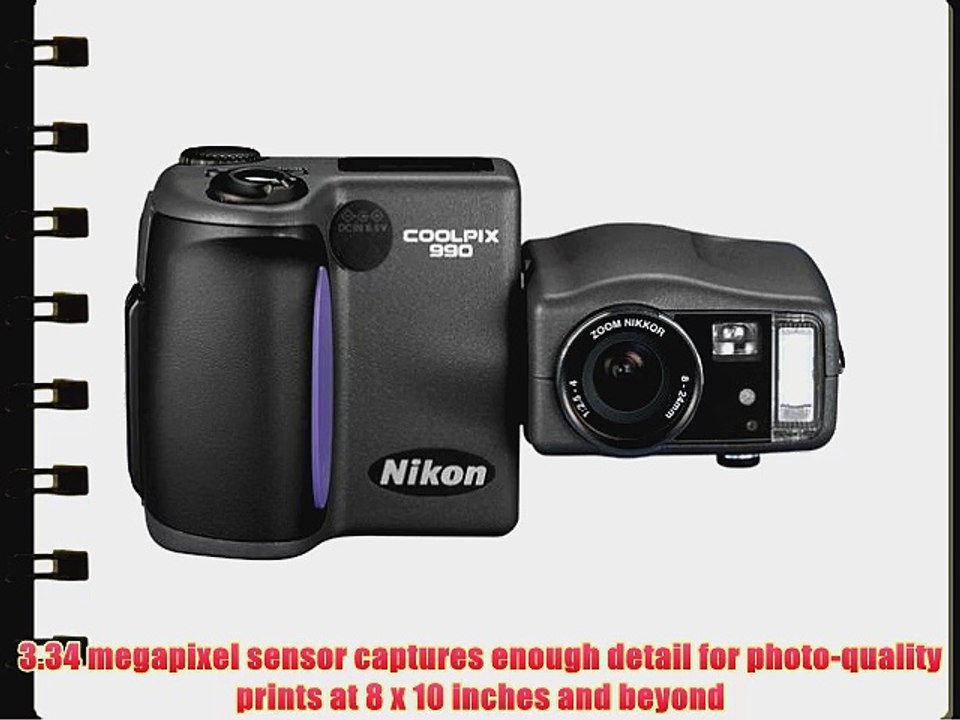 Nikon Coolpix 990 3.34MP Digital Camera w/ 3x Optical Zoom