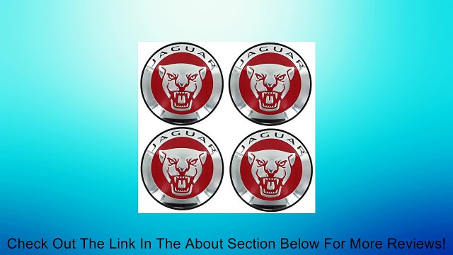4 NEW JAGUAR S TYPE X TYPE XJ8 XK8 XKR WHEEL CENTER CAP RED WITH LETTERS Review