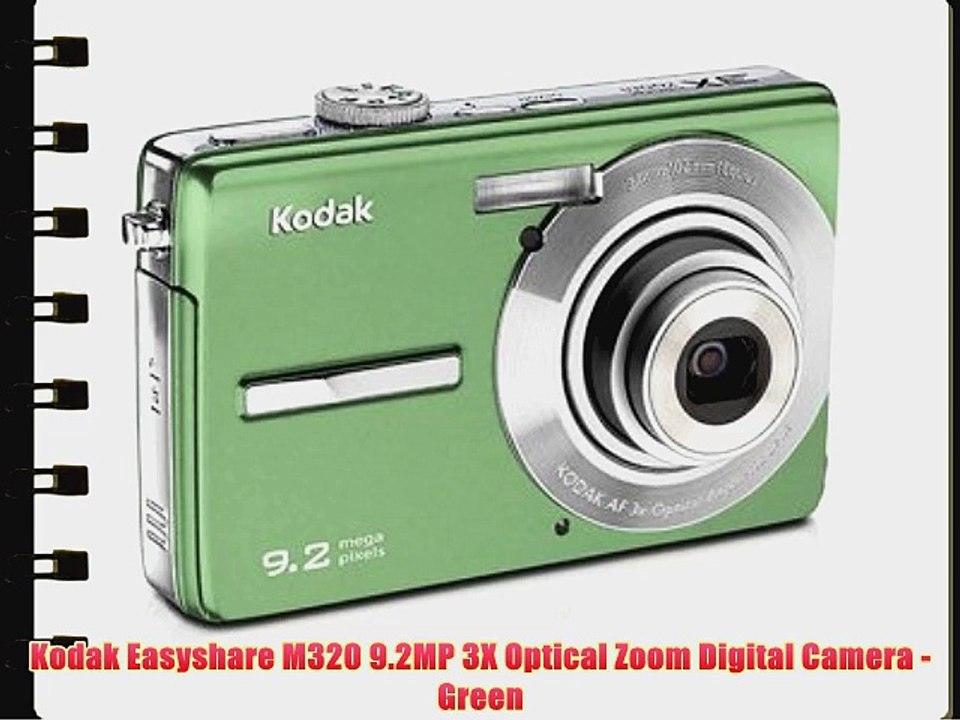 Kodak Easyshare M320 9.2MP 3X Optical Zoom Digital Camera Green