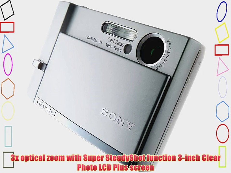 Sony Cybershot DSCT30 7.2MP Digital Camera with 3x Super SteadyShot Stabilization Zoom