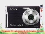 Sony Cybershot DSCW80 7.2MP Digital Camera with 3x Optical Zoom and Super Steady Shot (Black)