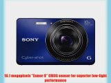 Sony Cyber-shot DSC-W690 16.1 MP Digital Camera with 10x Optical Zoom and 3.0-inch LCD (Blue)