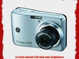 GE C1233 12MP Digital Camera with 3X Optical Zoom and 2.4 Inch LCD with Auto Brightness (Silver)