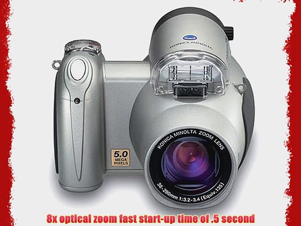 Konica Minolta Dimage Z20 5MP Digital Camera with 8x Optical Mega Zoom