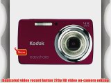 Kodak EasyShare M532 14 MP Digital Camera with 4x Optical Zoom and 2.7-Inch LCD - Red