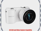 Samsung NX2000 Mirrorless Digital Camera with 20-50mm f/3.5-5.6 Lens (White)