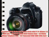 Canon EOS 6D Digital SLR Camera Body with EF 24-105mm L IS USM Lens with 500mm Telephoto Lens